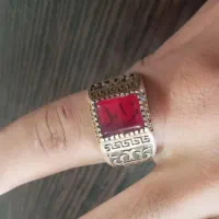 انگشتر بدلی بسیار زیبا سایز بزرگ خوش رکاب