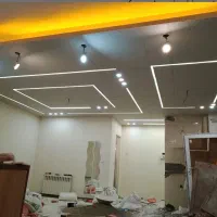 برق برقکارنصاب دوربین لاینر هالوژن لوستر  پرده