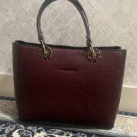 کیف چرم زرشکی مارک مکس لیدر