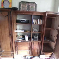 کمد دیواری یا دولاب چوبی سه تکه