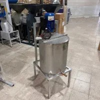 کره گیر کارگاهی ودوغزنk303D-همزن استیل و شیر تخلیه