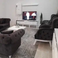 میز تی وی سفید و جلو مبلی