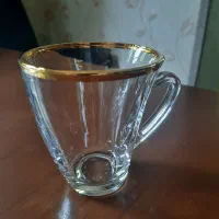 فنجان لبه طلایی