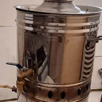 سمار گازی ۲۰ لیتری همراه با قوری شیشه ایی