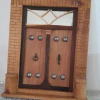 درب چوبی تزئینی طرح قدیم