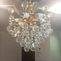 لوستر کریستال و دیوار کوب
