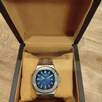 ساعت پتک فیلیپ ناتیلوس سرمه ای بند استیل