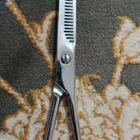 قیچی پیتاژ دوطرفه آرایشگری استیل ژاپن و شانه اصلاح