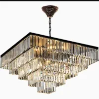 دو عدد لوستر کریستالی