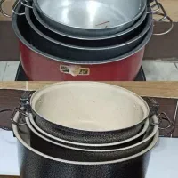 بازسازی ظروف تفلون چدن و سینی های سیلور استیل