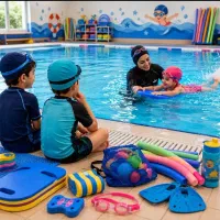 رفع ترس از آب و آموزش شنا بانوان