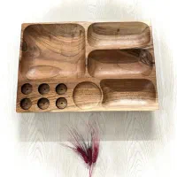 ظرف دست ساز چوبی