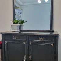 آینه کنسول چوبی سالم
