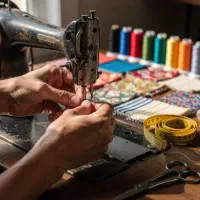 خیاط و وردست چرخکار ماهر مهاجران
