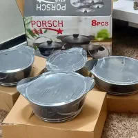 سرویس قابلمه چدن 8  دوروگرانیت دسته سرخود درجه یک