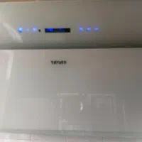 هود آشپزخانه یانان H109  روکار با شیشه مورب سفید