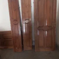 دو عدد درب آپارتمان دو قل به همراه یک حفاظ آهنی