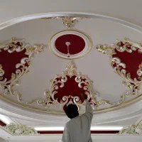 پتینه،رنگ آمیزی ،ورق طلا ،نقاشی