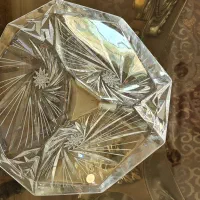 ظرف کریستال سالم و دارای قوطی
