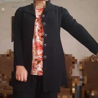 مانتو کرپ مشکی