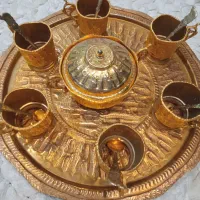 سینی پذیرایی با جای استکان وقاشق