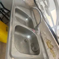 سینک ظرفشویی روکار دو لگنه