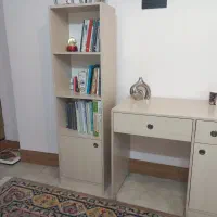 میز تحریر و کتابخانه