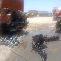 ده چرخ باری موتور باز کردم در حال تعمیر