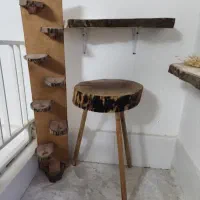 میزچوبی دستساز پایه متحرک