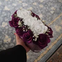 باکس گل روبانی / گل روبانی بنفش