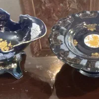 کشکول میوه خوری همراه  با شیرینی خوری و  سینی