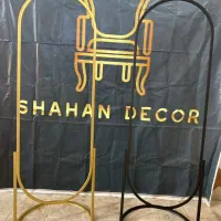 قاب آیینه قدی فلزی پایه گرد و هلال