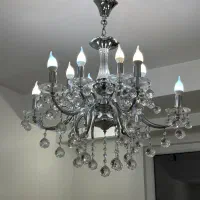 لوستر ۶شاخه استیل