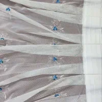 دوعددپرده پلیسه دار با زیر پرده.پرده اپن اشپزخانه