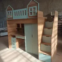 تخت دوطبقه ولی یکنفره/تکنفره مدل سپنتا