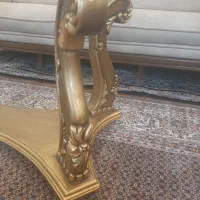 میز عسلی   طلایی پای شیر