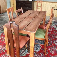فروش ۶عدد صندلی تک + میز جدا