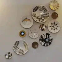 دیوارکوب ۱۲تایی و ۳عدد تابلو برگ و قاصدک