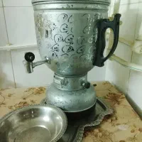 سماور گازی درحدنو همراه یاسینی ولگن