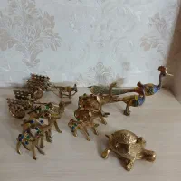 پرنده برنجی برنزی دکوری کلکسیون برنزظروف کالسکه
