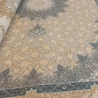 ۶ عدد قالی ۹ متری رنگ طوسی طلایی ۱۵۰۰ شونه