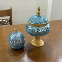 شکلات خوری سفالی آینه کاری