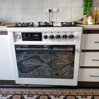 اجاق گاز صفحه شیشه ای طرح فر