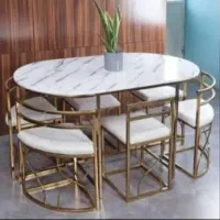 میز غذاخوری 2 و 4 و 6 نفره آبکاری فورتیک