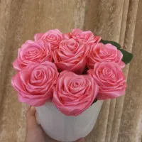گل ربانی با گلدان سرامیکی