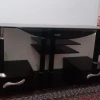 میزتلوزیون شیشه ای