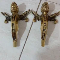 دوعددفرشته برنجی دکوری بایه جاکیلیدی برنجی