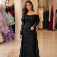 لباس مجلسی دو دامنه گیسو کد 20362