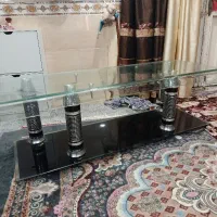 میز تلویزیون شیشه ای