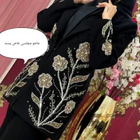 مانتو مجلسی تمام کریستال دوزی بهترین کیفیت